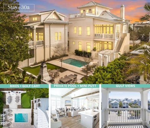 Walton Rose by Stay on 30A- Pool, Bikes, Golf Cart House in Inlet Beach