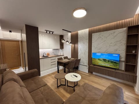 TV and multimedia, Kitchen or kitchenette, Living room, Seating area