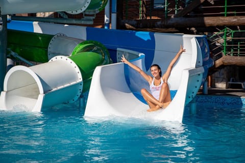 People, Aqua park, Swimming pool