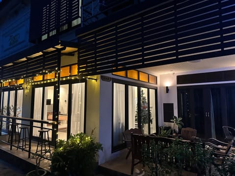 Property building, Patio, Night