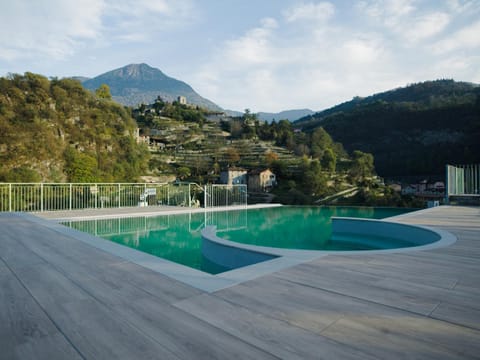 Property building, Natural landscape, Mountain view, Pool view, Swimming pool