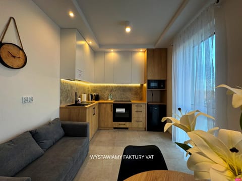 Living room, microwave, kitchen