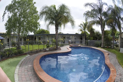 Property building, Pool view, Swimming pool