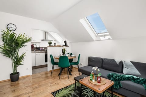 Kitchen or kitchenette, Living room, Dining area, stove, kitchen