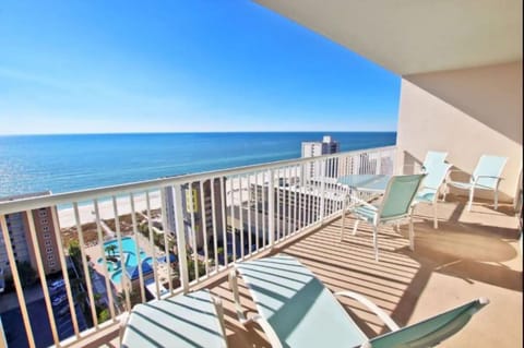 View (from property/room), Balcony/Terrace, Balcony/Terrace, Beach, Landmark view, Pool view, Sea view, Street view