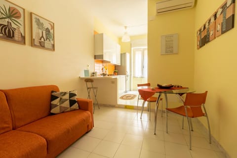 Living room, kitchen