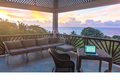 Natural landscape, Balcony/Terrace, Bedroom, Sea view, Sunset