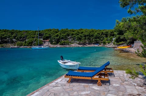 Day, Beach, Sea view, sunbed