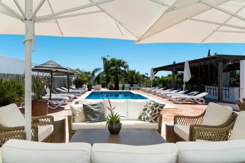 Patio, Pool view