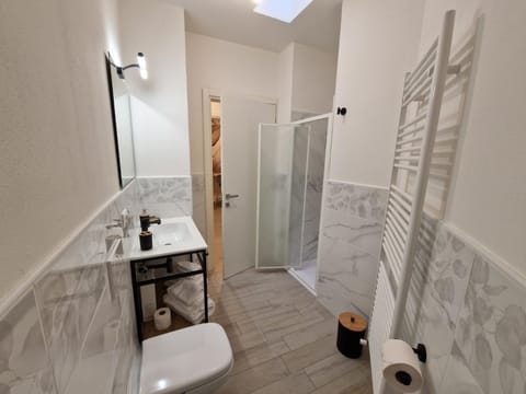 Shower, Toilet, Bathroom, towels