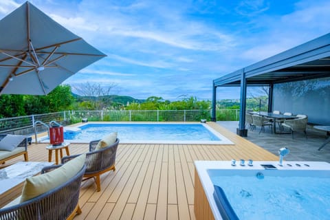 Natural landscape, Pool view, Swimming pool