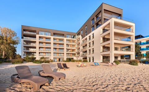 Property building, Beach, sunbed