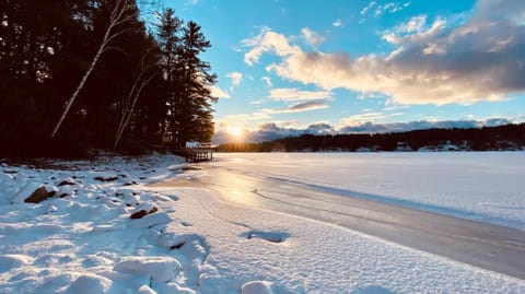 Natural landscape, Winter, Lake view