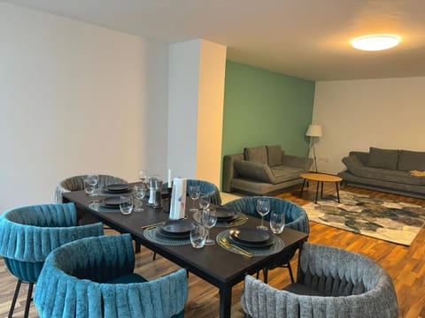 Living room, Seating area, Dining area