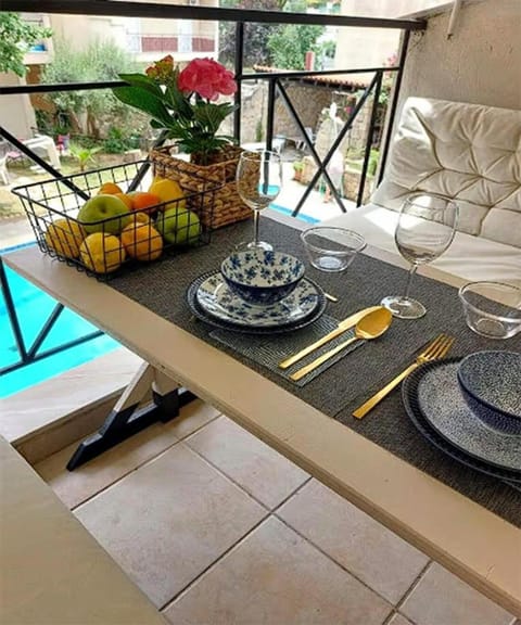 Patio, Balcony/Terrace, Pool view