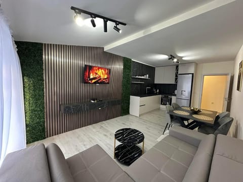 TV and multimedia, Kitchen or kitchenette, Living room, Seating area, minibar, oven