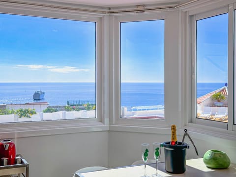 Natural landscape, View (from property/room), Dining area, Sea view