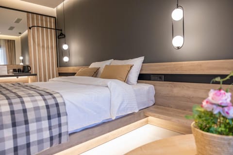 Bed, Living room, Photo of the whole room, Seating area, Bedroom