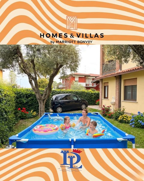 Text overlay, Pool view, Swimming pool, Parking