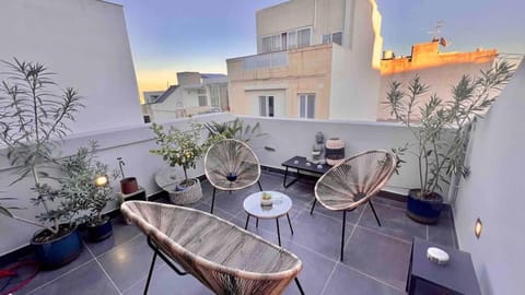 Vibrant Penthouse with Terrace St Julians Sleeps 4 Apartment in Sliema