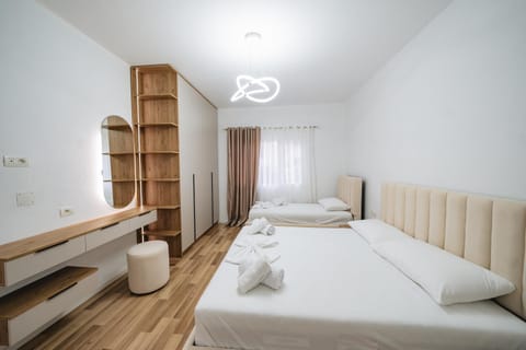 Bed, Photo of the whole room, Bedroom, towels, wardrobe