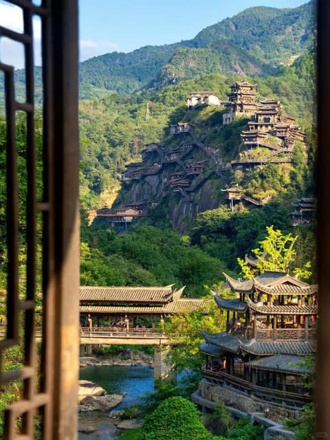 Nearby landmark, Natural landscape, Balcony/Terrace, Mountain view, River view