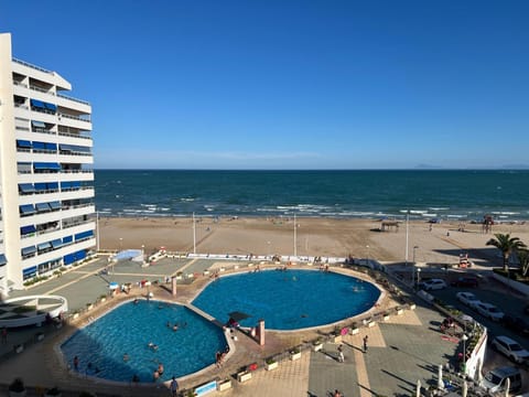 Property building, Beach, Pool view, Sea view, Swimming pool, Swimming pool