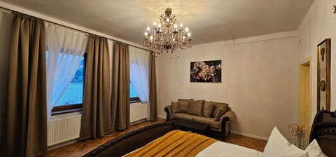 Bed, Living room, Photo of the whole room, Seating area, Bedroom