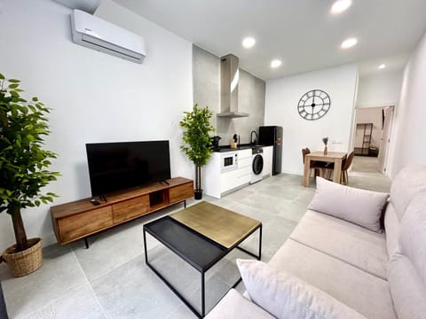 Living room, Seating area, air conditioner