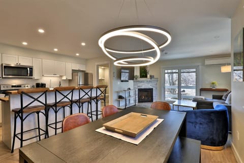 Kitchen or kitchenette, Living room, Dining area