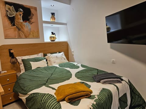 Property building, Bed, TV and multimedia, Photo of the whole room, Bedroom