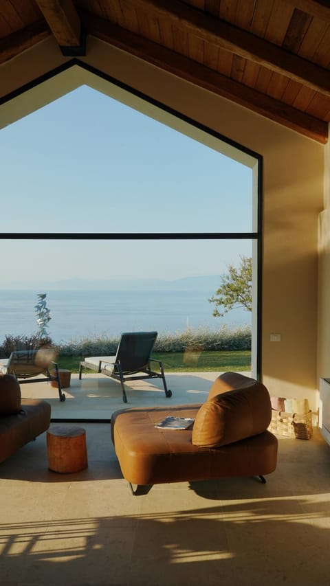 Day, Natural landscape, View (from property/room), Living room, Seating area, Sea view