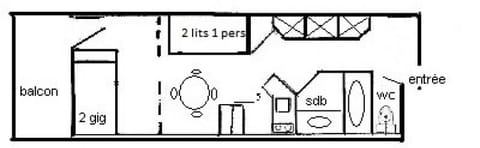 Résidence Aime 2000 - Studio 3/4 pers - AIME 2000 - Partie Chamois - PLAGNE AIME 2000 - L131A2 MAE-8021 Apartment in Mâcot-la-Plagne
