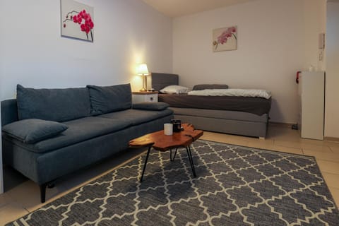 Bed, Living room, Photo of the whole room, Seating area, Bedroom