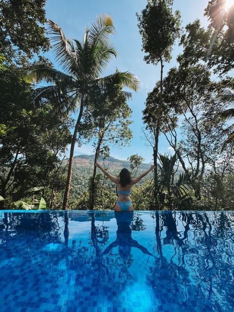 People, Natural landscape, Mountain view, Pool view, Swimming pool