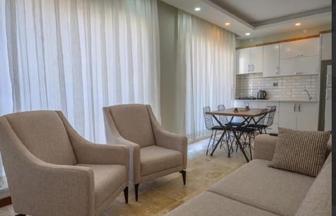 Kitchen or kitchenette, Living room, Dining area