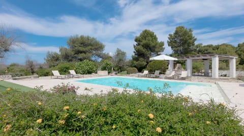 Spring, Day, Natural landscape, Garden, Garden view, Pool view, Swimming pool, Swimming pool, sunbed