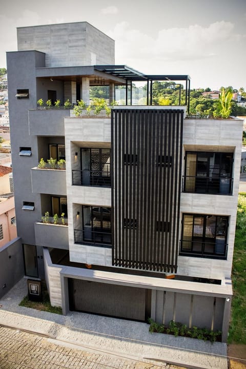 Property building, Facade/entrance, Day, View (from property/room), Balcony/Terrace