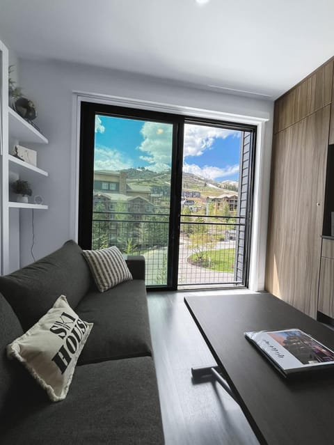 Natural landscape, View (from property/room), Living room, Seating area, Mountain view