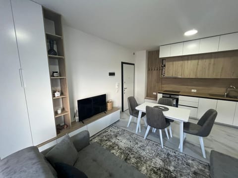 TV and multimedia, Kitchen or kitchenette, Living room, Seating area, stove