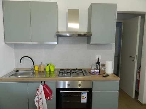 Kitchen or kitchenette, minibar, oven, stove