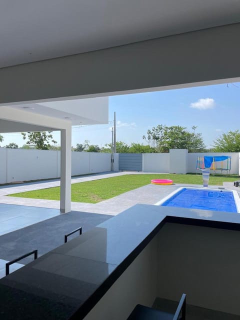 Patio, Day, Pool view, Swimming pool