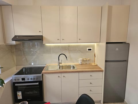 Kitchen or kitchenette, oven, stove