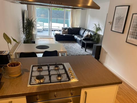 Kitchen or kitchenette, Living room, Dining area