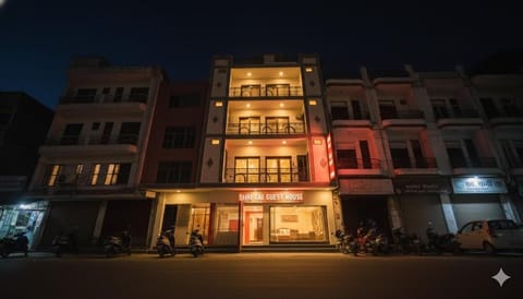 Property building, Facade/entrance, Night, Location