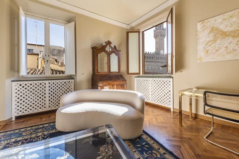 Living room, Seating area, City view