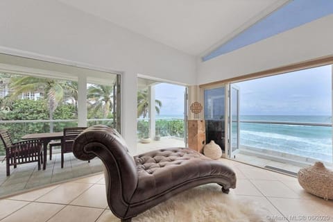 Oceanfront Villa On Semi-Private Holywood Beach House in Hollywood Beach