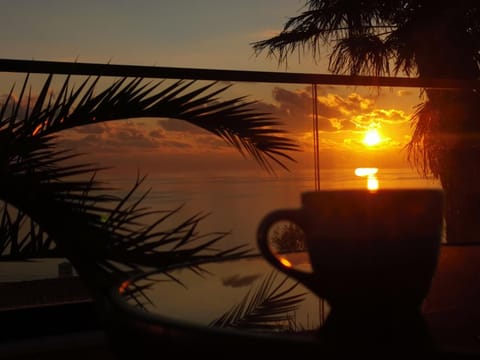 Natural landscape, Sea view, Sunset