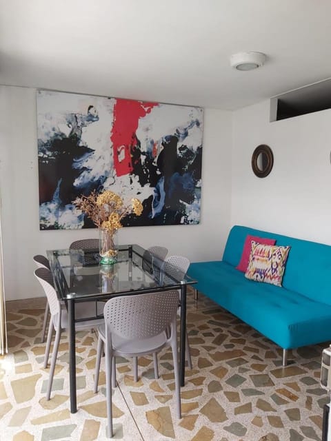 Property building, Living room, Dining area
