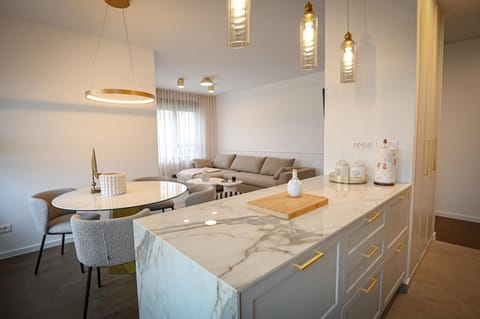 Kitchen or kitchenette, Living room, Dining area